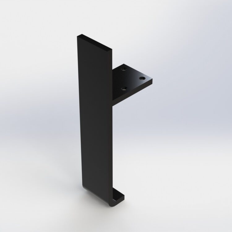 L-leg Zwart 12cm