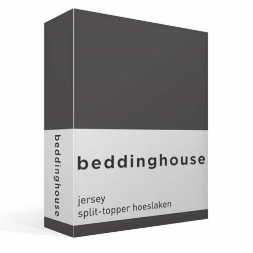 Beddinghouse Jersey Split-Topper Hoeslaken Anthracite -