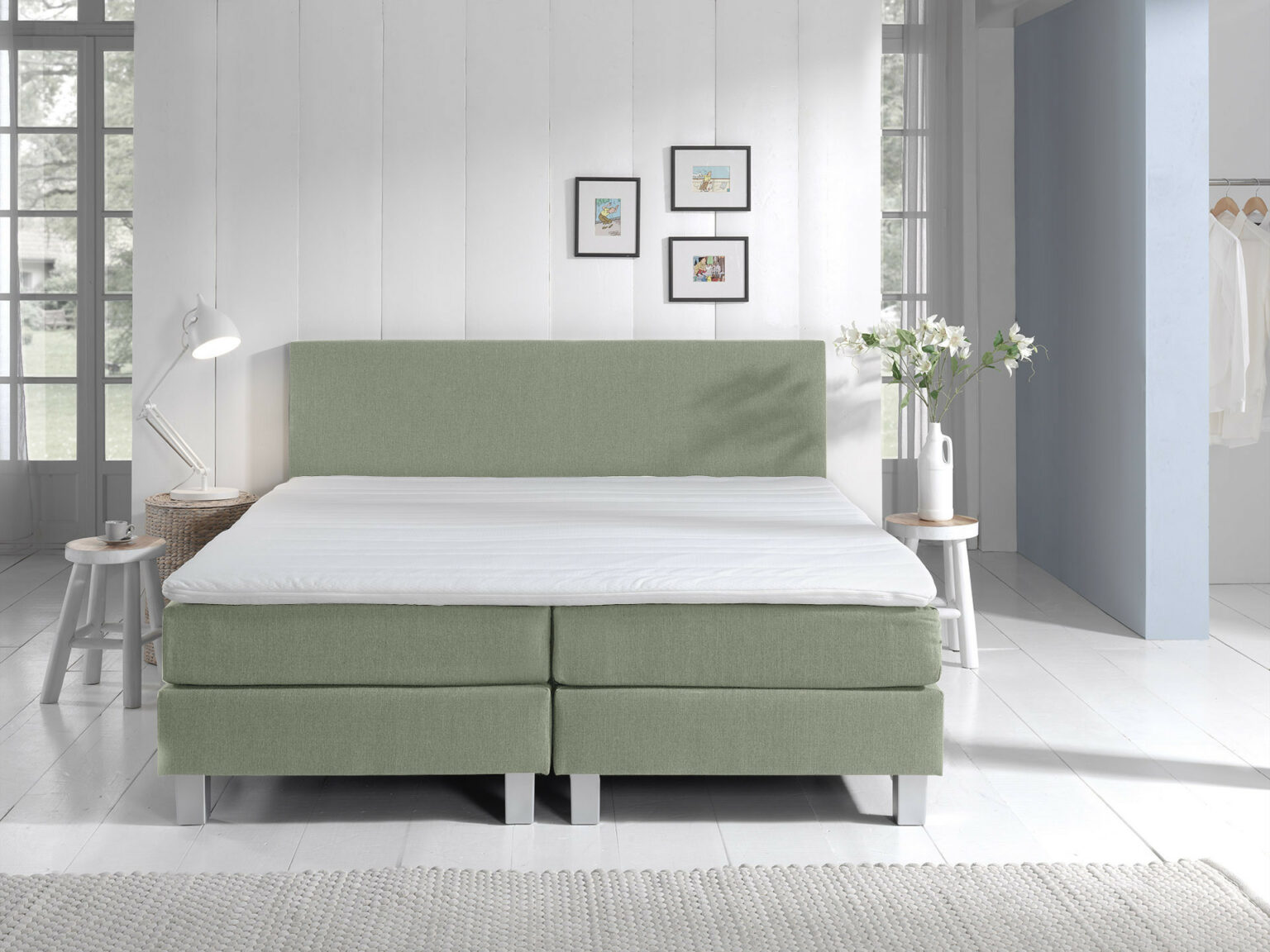 Boxspring Eefje - Groen - Nederlands Slaapcentrum